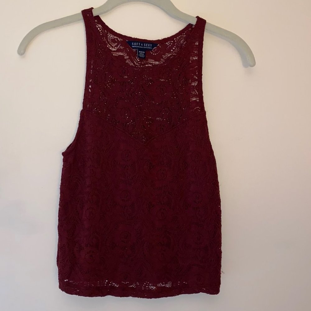 American Eagle Lace Tank Top